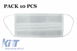 image-6-Pacchetto 10 Protezione del viso con pieghe 100% polipropilene 2 strati Unisex