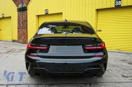 Pacchetto Aero di tipo Performance adatto per BMW Serie 3 G20 berlina, G21 touring 2019-2022 per modelli dotati di pacchetto M tech, verniciato in nero-image-6146616