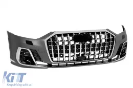 Pacchetto di tuning adatto per Audi A8 D5 2017–2022 – Conversione a D5PA Horch (dopo il 2023) con elementi cromati – Nessuna sostituzione dei fari o delle luci posteriori necessaria-image-6139233
