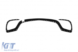 Pacchetto di tuning con elementi neri e griglia cromata/nera adatta per Mercedes GLS X167 2020-2023 per il modello dotato di paraurti posteriore A Design line-image-6138641