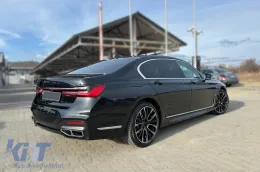 Pacchetto di tuning LCI adatto per BMW Serie 7 G12 a passo lungo 2016-2018 con elementi in vernice nera-image-6163402