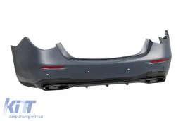 Pacchetto di tuning tipo 450 Shadow adatto per Mercedes S-Class W223 dopo il 2020 con minigonne laterali-image-6147423