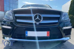 Pacchetto di tuning tipo 63 adatto per Mercedes GL X166 2012-2015 con terminali cromati-image-6140675