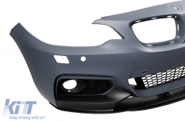 Pacchetto M Performance Design Design Design Design adatto per BMW Serie 2 F22 Coupé, F23 Cabriolet 2013-2018 con PDC, senza alogeni -o--o--image-6143044
