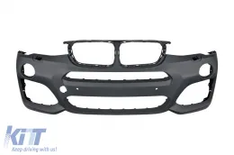 Pacchetto M Tech adatto per BMW X3 F25 2014-2017 con un'apertura singola per terminale di scarico doppio --oo----- e fari a LED-image-6151274