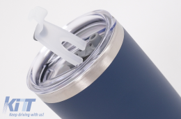 Pack 2pcs Thermos Stainless Steel SS304 Insulated Mug with Lid Double Wall Pink Blue 20oz 590ml-image-6126608