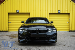 Pack Aero de type Performance adapté pour BMW Série 3 G20 berline, G21 touring 2019-2022 pour les modèles équipés du pack M tech, laqué noir-image-6146614