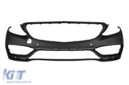 Pack de tuning A design type 63 LCI adapté pour Mercedes Classe C S205 2013-2020 avec grille GT chromée/noire et embouts chromés-image-6151122