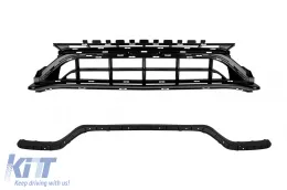 Pack de tuning A design type 63 LCI adapté pour Mercedes Classe C S205 2013-2020 avec grille GT chrome/noir et embouts chromés-image-6151145
