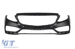 Pack de tuning design A adapté pour Mercedes C-Class S205 2013-2018 avec grille GT chromée/noire et embouts d'échappement noirs-image-6151102