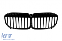 Pack de tuning LCI adapté pour BMW Série 7 G12 à empattement long 2016-2018 avec éléments en laque noire-image-6163360