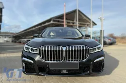 Pack de tuning LCI adapté pour BMW Série 7 G12 à empattement long 2016-2018 avec éléments en laque noire-image-6163399