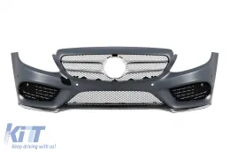 Pack de tuning Sport Line adapté pour Mercedes Classe C W205 2014-2020-image-6147179