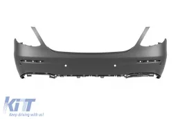 Pack de tuning type 63 A design avec grille GT chrome/noir adaptée pour Mercedes E-Class W213 2016-2019 avec garnitures noires-image-6139623