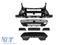 Pack de tuning type 63 adapté pour Mercedes GL X166 2012-2015 avec embouts chromés-image-6140667
