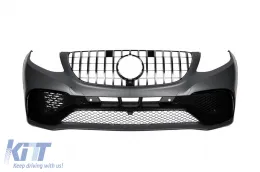 Pack de tuning type 63 adapté pour Mercedes GLE W166 2015-2018 avec grille GT-image-6137956