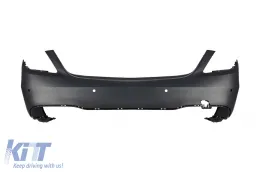 Pack de tuning type 63 adapté pour Mercedes Classe S W222 2017-2020 avec embouts noirs, sans bas de caisse-image-6142205