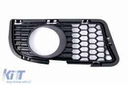 Pack Front Bumper Lower Central and Side Grille suitable for BMW 5 Series F10 F11 (2009-2014) only for M5 Bumper-image-6105747