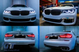 Pack M Sport adapté pour BMW Série 7 G12 à empattement long 2015-2018-image-6265316
