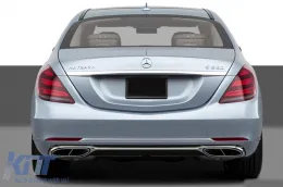 Pack Maybach adapté pour Mercedes S-Class W222 2013-2020 avec phares LED et feux arrière LED-image-6236038