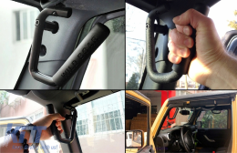 Package Front and Rear Grab Handle suitable for Jeep Wrangler III SUV JK (2007-2017)-image-6091146