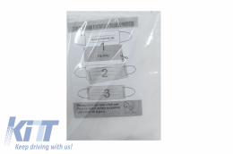 Package of 5 Reusable Mask with Folds 100% Cotton 2 Layers Unisex Washable 10 Filters PPS 330 Microns-image-6061953