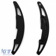 Paddle shifter extension aluminum black fits for BMW X5M F85 X6M F86 14-19-image-6210204