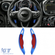 Paddle shifter extension aluminum blue fits Mini Cooper F55 F56 Convertible F57 - ODETM6012728