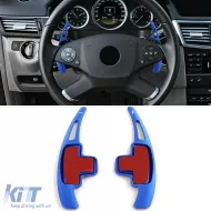 image-2-Paddle Shifter Extension Aluminum Blue for Mercedes W176 W246 W212 C207 A207 S212