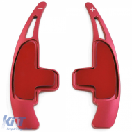 Paddle Shifter Extension Aluminum Red for Mercedes AMG S63 W221 CLA45 C117 CLS63-image-6257267