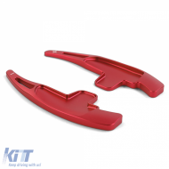 Paddle shifter extension aluminum red for Mercedes AMG SL63 65 R230 SLK55 R171 SLS-image-6257523