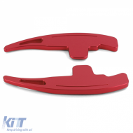 Paddle shifter extension aluminum red for Mercedes AMG SL63 65 R230 SLK55 R171 SLS-image-6257524