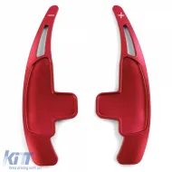 Paddle Shifter Verlängerung aus Aluminium rot, geeignet für Mercedes A Design SL63 65 R230 SLK55 R171 SLS-image-6257519