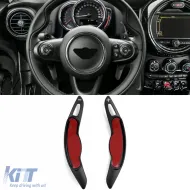 image-57-Paddle Shifter Verlängerung aus schwarzem Aluminium, geeignet für Mini Clubman F54 Countryman F60