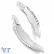 Paddle Shifter Verlängerung aus silbernem Aluminium, geeignet für Mini Cooper F55 F56 Cabrio F57-image-6206605