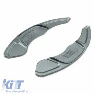 Paddles Shift Aluminium suitable for VW Golf VII (7) 13-17 / VW Tiguan 17+ Silver 2 Pieces-image-6310148