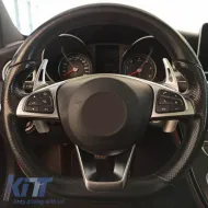 Paddles Shift Aluminium suitable for Mercedes-Benz C-Class W205 / GLC / GLE / S-Class / CLA / GLA Silver 2 Pieces-image-6310186