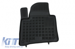 Padlószőnyeg gumi fekete PORSCHE Cayenne 2011+ VOLKSWAGEN Touareg 2010+-image-6013734