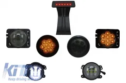 image-2-Paket LED Blinker Nebelscheinwerfer Dritte Bremse für JEEP Wrangler JK 07-16-