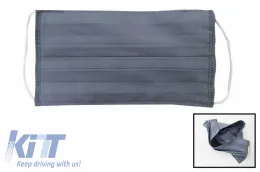 image-14-Paket od 5 sivih višekratnih maski s preklopima 100% Pamuk 2 sloja Unisex Perivo 5 Filteri PPS 330 mikrona
