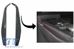 image-3-Panneau console côté garniture décorative carbone pour Mercedes W177 V177 18+