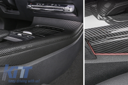 Panneau console côté garniture décorative carbone pour Mercedes W177 V177 18+-image-6063126