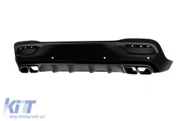 Paquete de diseño A GLE63 adecuado para Mercedes GLE Coupe C167 después de 2019 para el modelo equipado con parachoques trasero de línea A-image-6150797