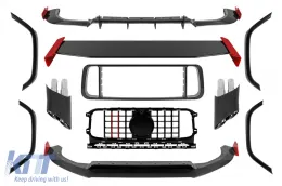 image-40-Paquete de diseño Carbon B adecuado para Mercedes G-Class W464 después de 2018 para el modelo equipado con parachoques BRABUS