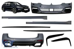 image-69-Paquete de diseño M Performance Design Design Design adecuado para BMW Serie 5 G31 Touring 2017-2019 con difusor tipo 550