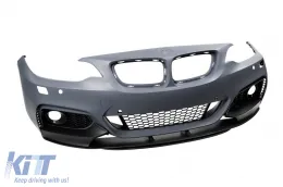 Paquete de diseño M Performance Design Design Design adecuado para BMW Serie 2 F22 Coupé, F23 Cabriolet 2013-2018 con PDC, sin halógenos -o--o--image-6143042