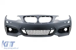 Paquete de diseño M Performance Design Design Design adecuado para BMW Serie 2 F22 Coupé, F23 Cabriolet 2013-2018 con PDC, sin halógenos -o--o--image-6143046