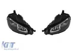 Paquete de tuning A Design Line adecuado para Mercedes GLS X167 2020-2023, después de 2024, con elementos negros, con faros y luces traseras-image-6150934