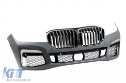 Paquete G12 Facelift adecuado para BMW Serie 7 G12 de distancia entre ejes larga 2016-2018 con elementos cromados-image-6264731