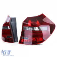 Par de luces traseras LED ahumadas negras adecuadas para BMW E81 E87 07-12-image-6197489